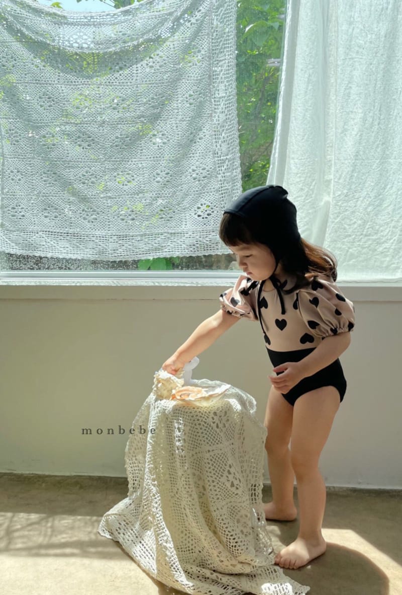 MONBEBE - Korean Children Fashion - #Kfashion4kids - Heart Girl Swim Wear with Mom - 8