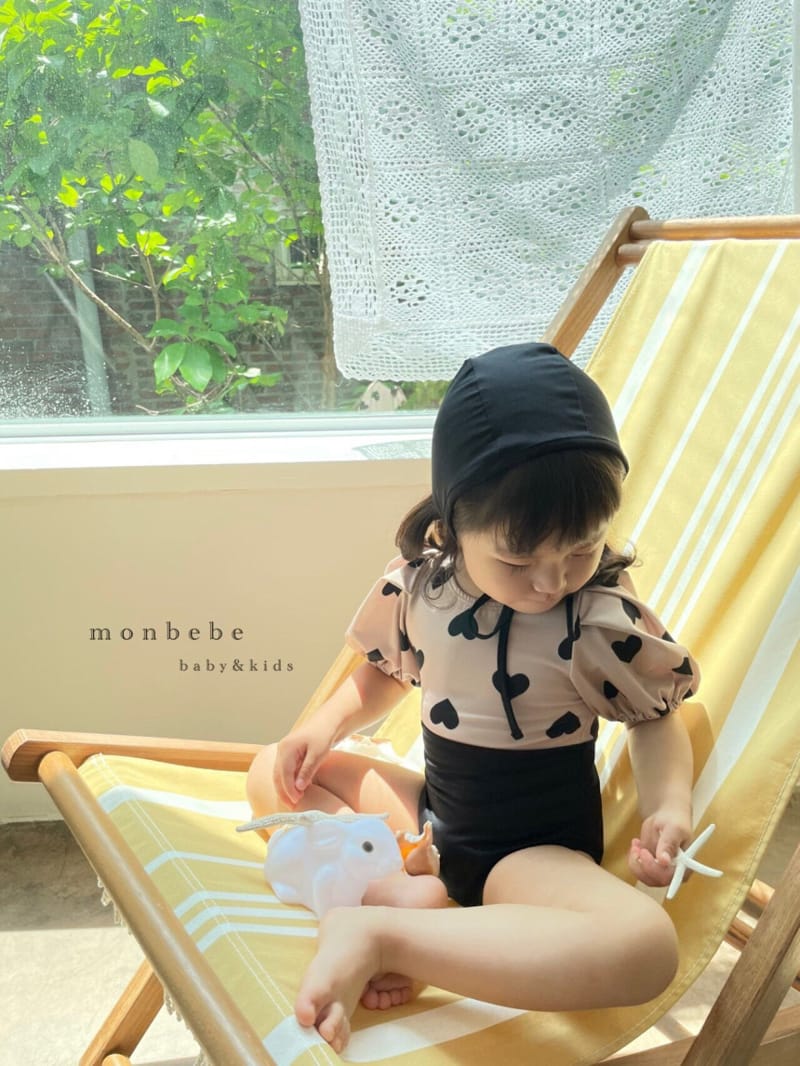 MONBEBE - Korean Children Fashion - #Kfashion4kids - Heart Girl Swim Wear with Mom - 9