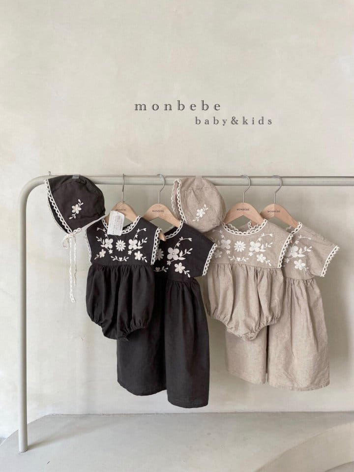MONBEBE - Korean Children Fashion - #Kfashion4kids - Linen Embroidery Bonnet - 10