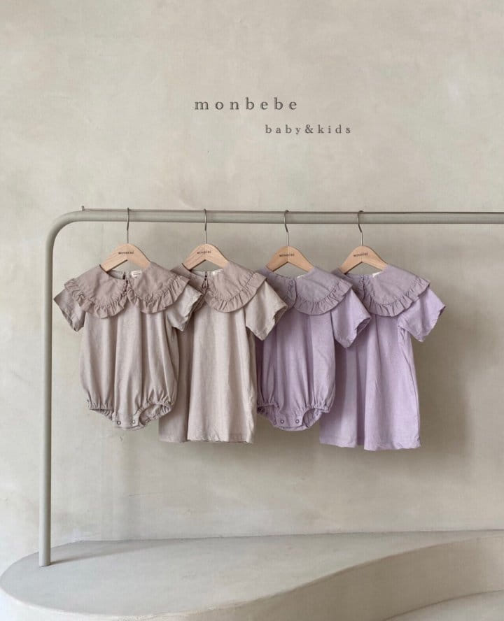MONBEBE - Korean Children Fashion - #Kfashion4kids - Pigment Frill Collar Bodysuit - 10