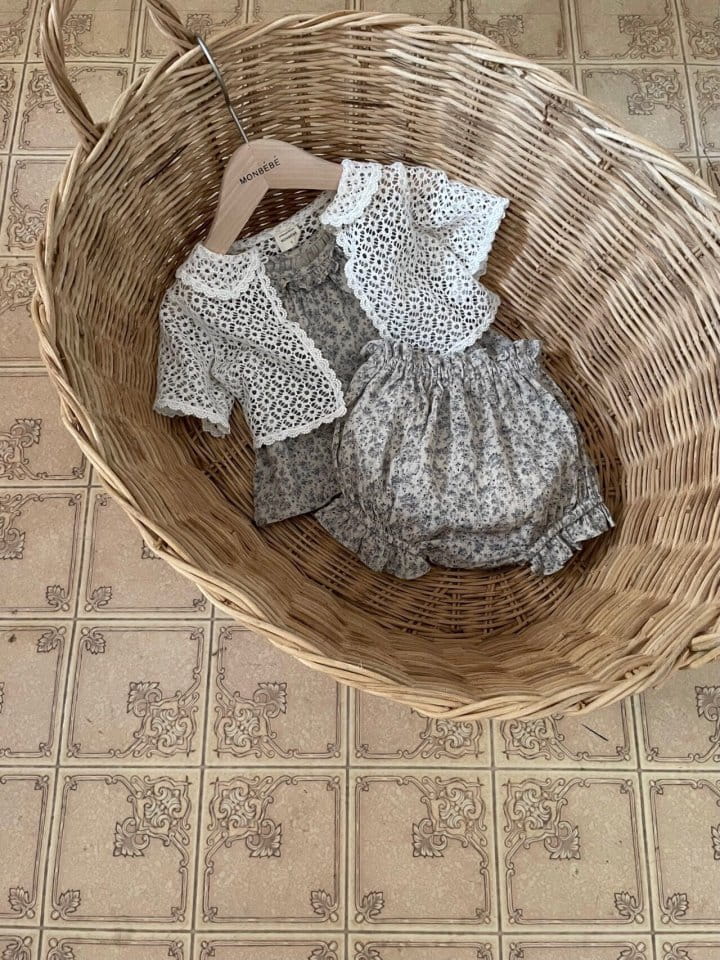 MONBEBE - Korean Children Fashion - #Kfashion4kids - Mabel Top Bottom Set - 3