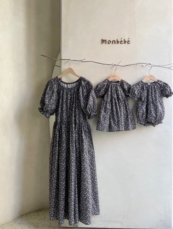 MONBEBE - Korean Children Fashion - #Kfashion4kids - Mom Floral One-piece - 2