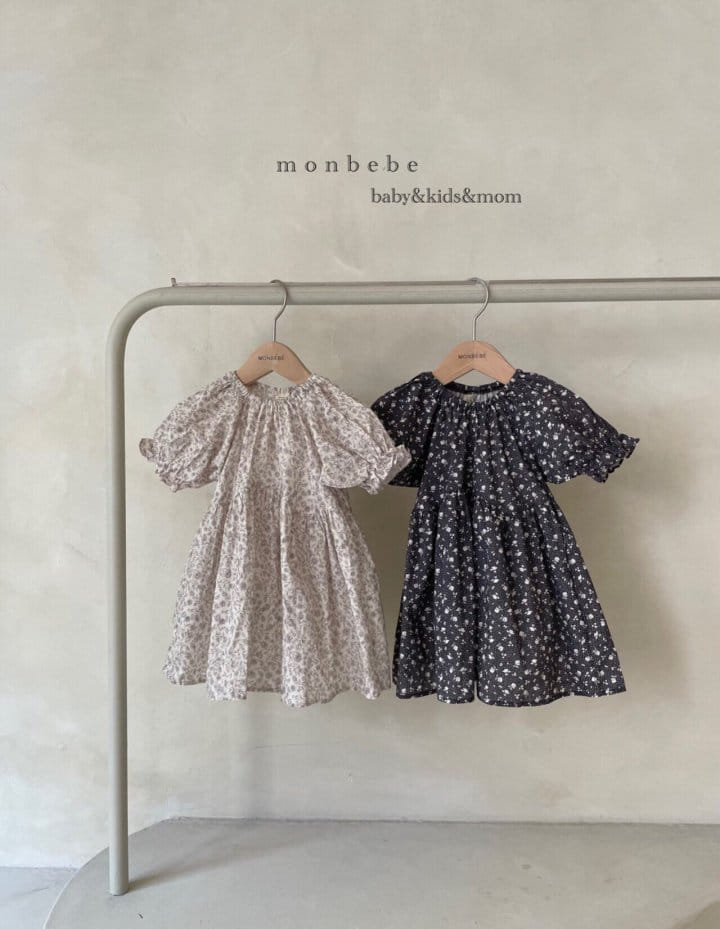MONBEBE - Korean Children Fashion - #Kfashion4kids - Floral One-piece