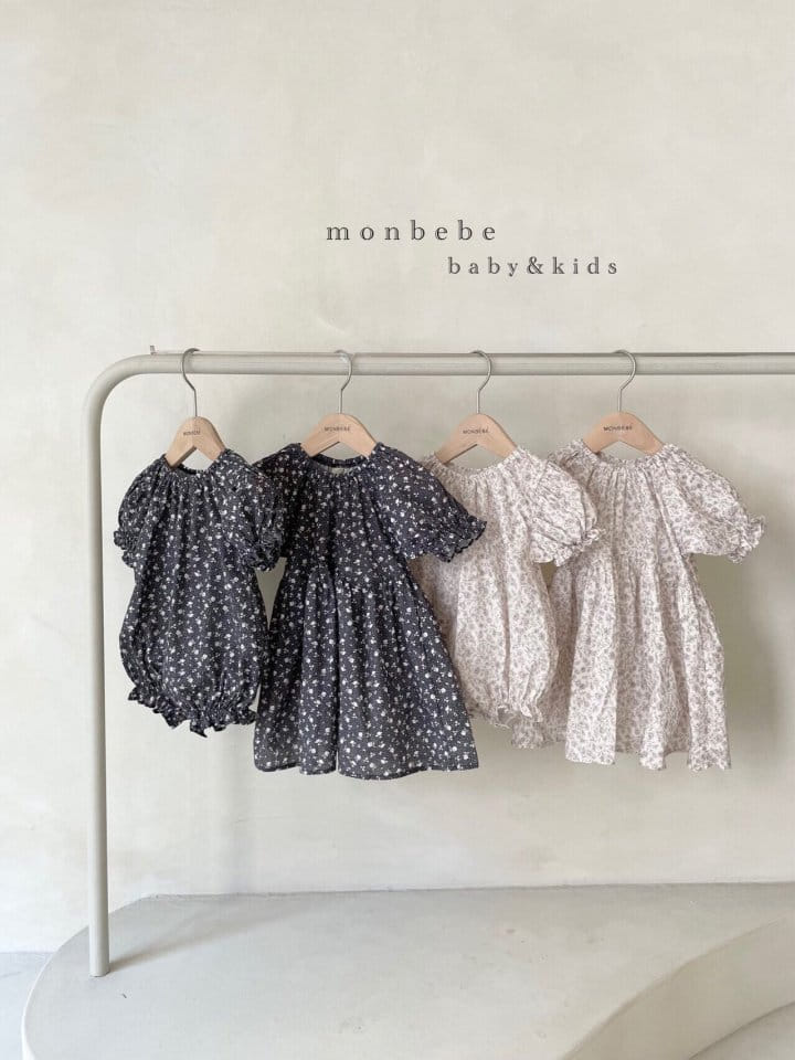MONBEBE - Korean Children Fashion - #Kfashion4kids - Floral One-piece - 8