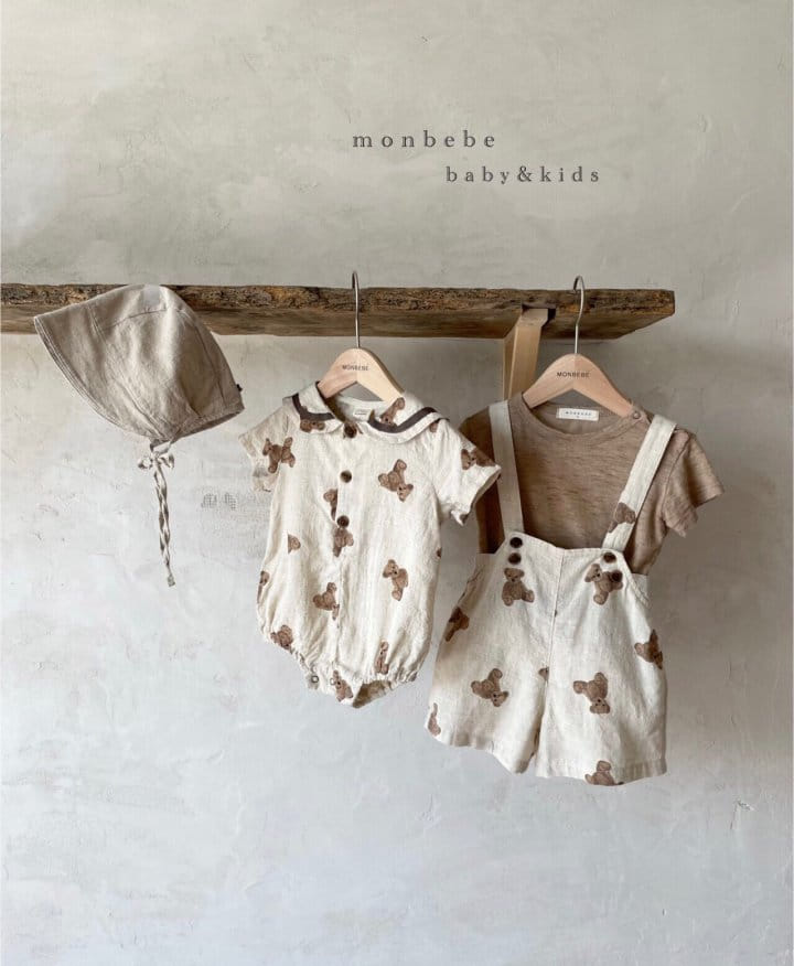 MONBEBE - Korean Children Fashion - #Kfashion4kids - Painting Dungarees Shorts - 10