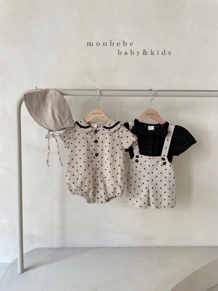 MONBEBE - Korean Children Fashion - #Kfashion4kids - Painting Dungarees Shorts - 9