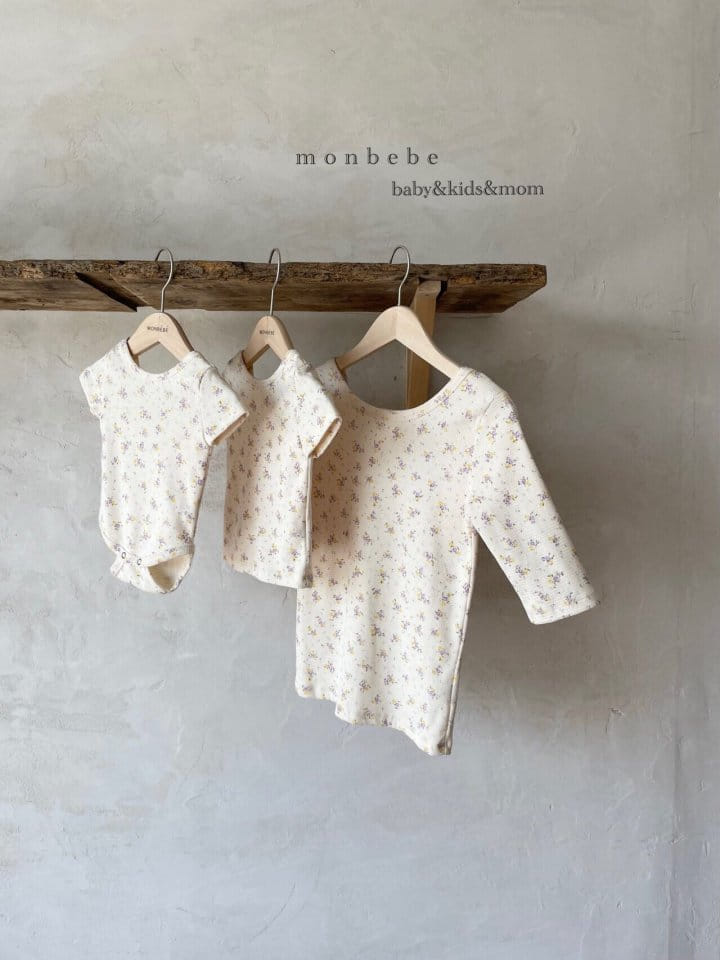 MONBEBE - Korean Children Fashion - #Kfashion4kids - Small Flower Waffle Tee - 4