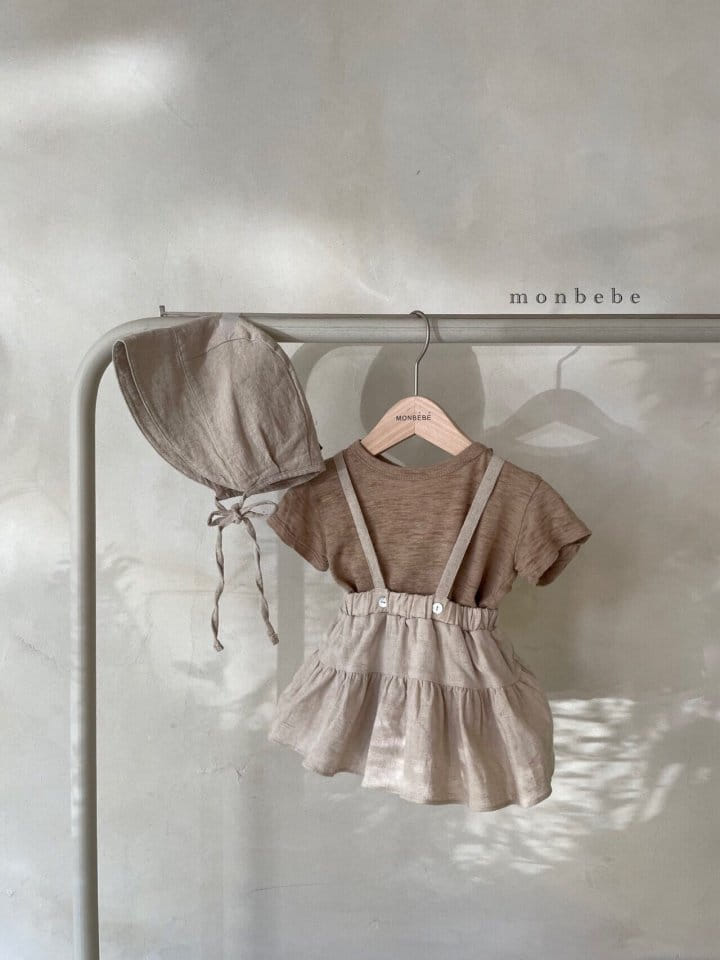 MONBEBE - Korean Children Fashion - #Kfashion4kids - Linen Cancan Dungarees - 5