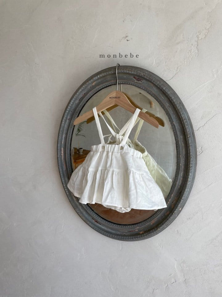 MONBEBE - Korean Children Fashion - #Kfashion4kids - Linen Cancan Dungarees - 8