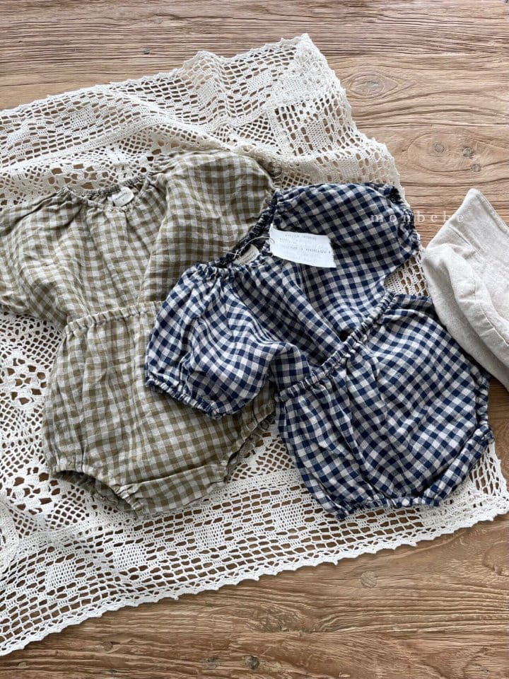 MONBEBE - Korean Children Fashion - #Kfashion4kids - Linen Check Bloomer - 4