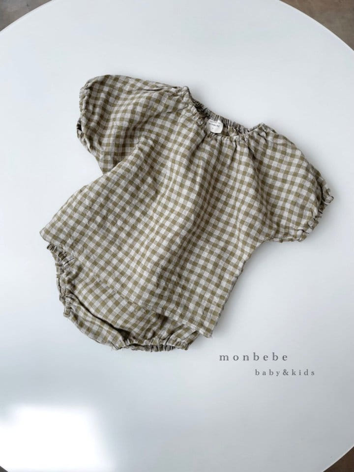 MONBEBE - Korean Children Fashion - #Kfashion4kids - Linen Check Blouse - 11