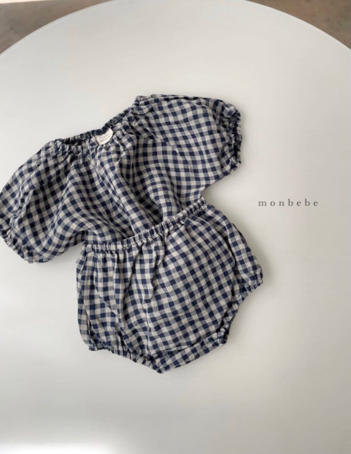 MONBEBE - Korean Children Fashion - #Kfashion4kids - Linen Check Blouse - 8