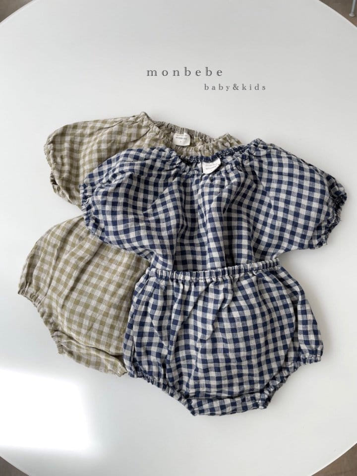 MONBEBE - Korean Children Fashion - #Kfashion4kids - Linen Check Blouse - 9