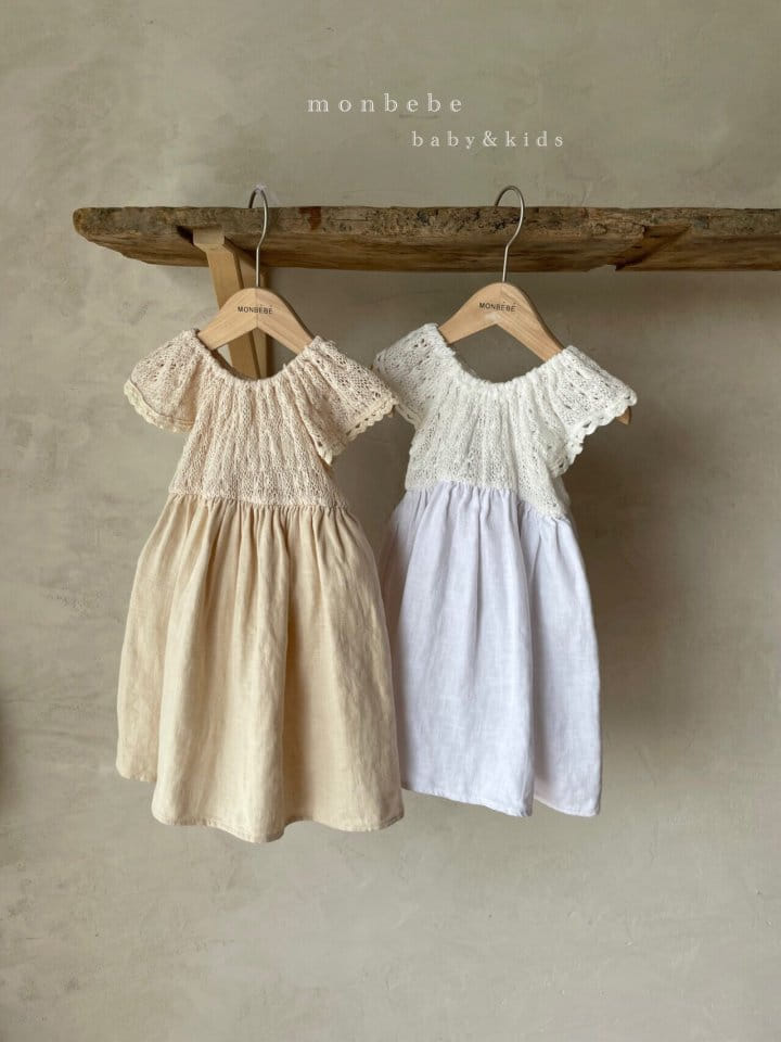 MONBEBE - Korean Children Fashion - #Kfashion4kids - Knit Linen One-piece - 3