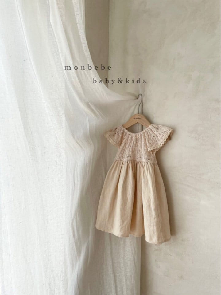 MONBEBE - Korean Children Fashion - #Kfashion4kids - Knit Linen One-piece - 5
