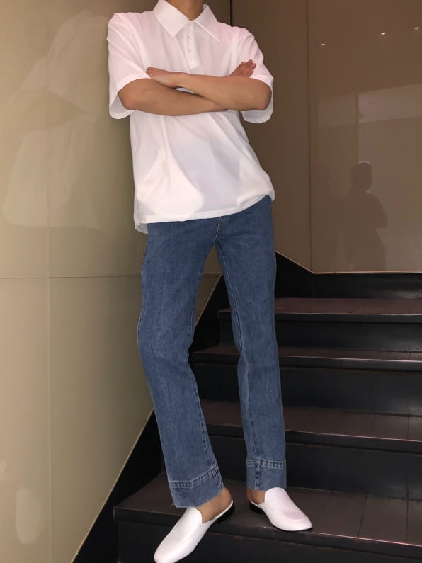 MONE - Korean Children Fashion - #Kfashion4kids - Bumpi Mash Pocket Collar Tee