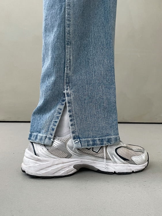 MONE - Korean Children Fashion - #Kfashion4kids - Bootscut Slit Jeans - 3