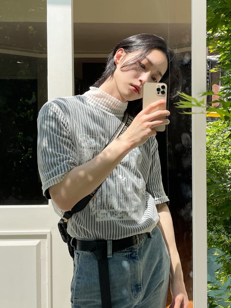 MONE - Korean Children Fashion - #Kfashion4kids - Stripe See Through Tee - 2