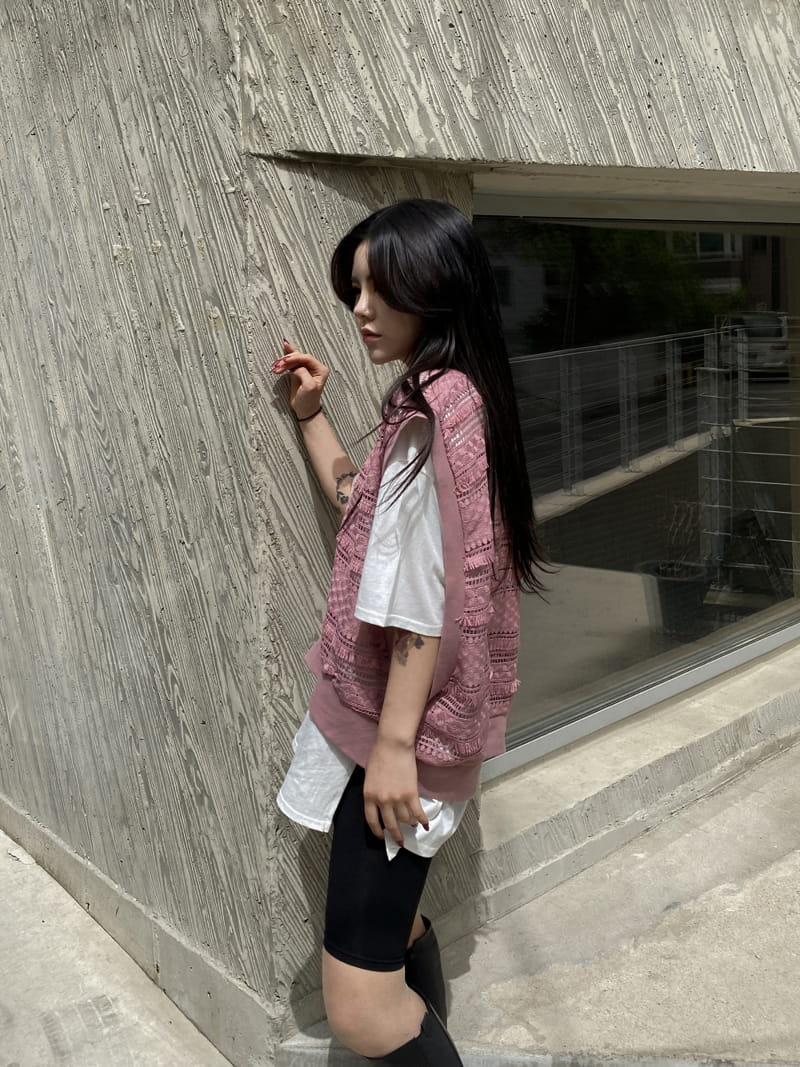 MONE - Korean Children Fashion - #Kfashion4kids - Chemical Crop Sleeveless