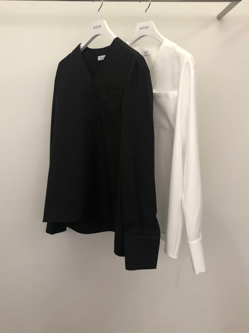 MONE - Korean Children Fashion - #Kfashion4kids - Caisson V-neck Shirt - 4