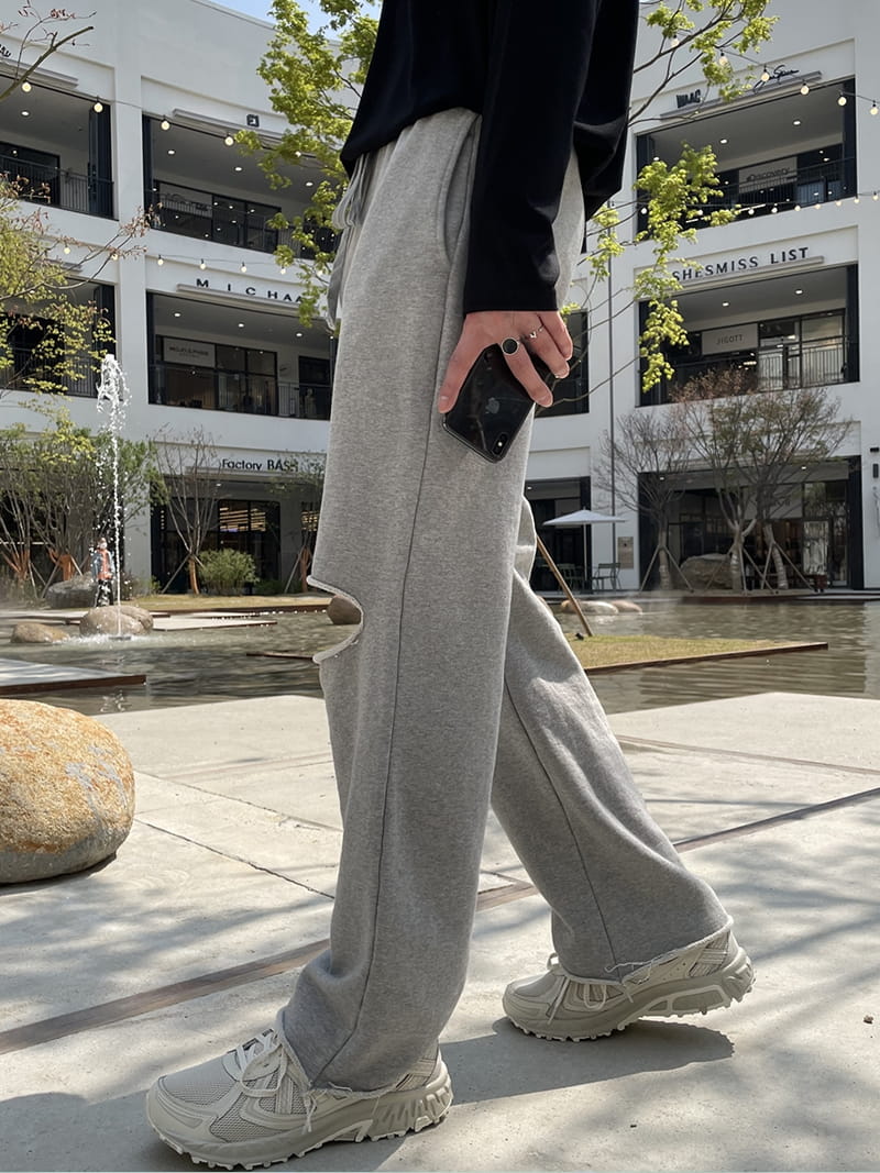 MONE - Korean Children Fashion - #Kfashion4kids - Panda Cutting Tery Pants - 2