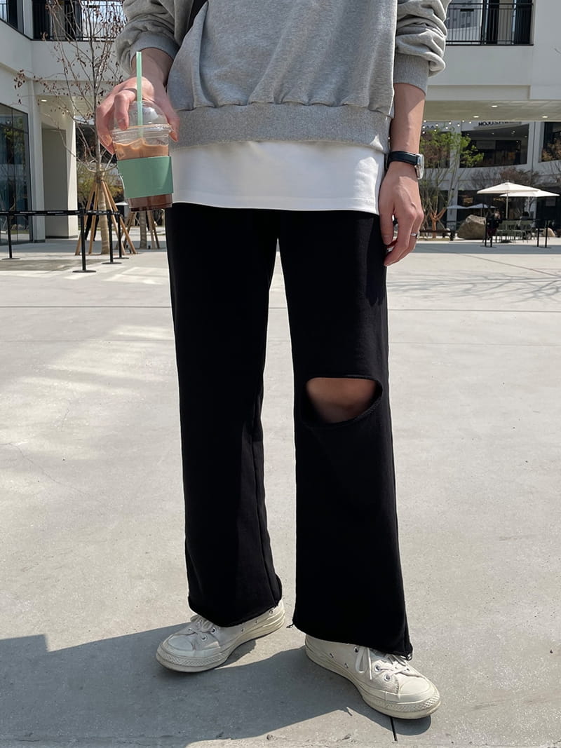 MONE - Korean Children Fashion - #Kfashion4kids - Panda Cutting Tery Pants - 4