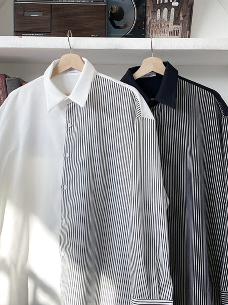 MONE - Korean Children Fashion - #Kfashion4kids - Lake Strip Color Shirt - 4