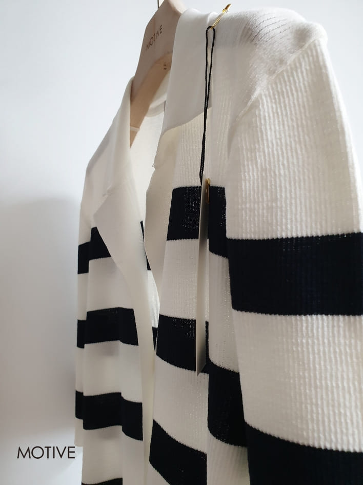 MOTIVE  - Korean Children Fashion - #Kfashion4kids - Crew Stripes Tee - 2