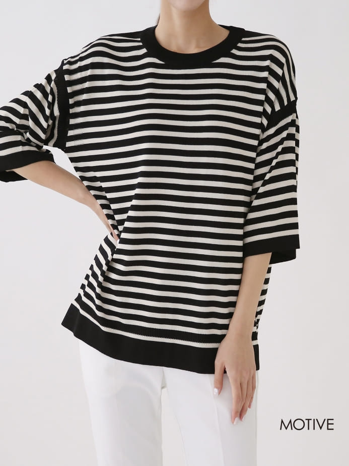 MOTIVE - Korean Children Fashion - #Kfashion4kids - Coco Stripes Tee