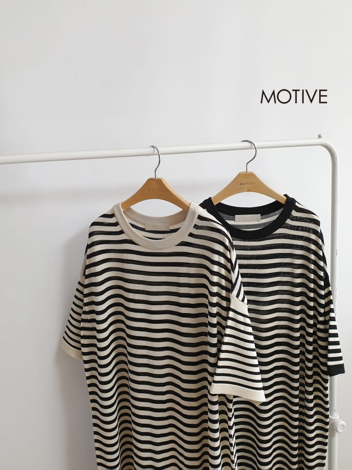 MOTIVE - Korean Children Fashion - #Kfashion4kids - Coco Stripes Tee - 3