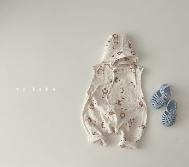 MY BEBE - Korean Children Fashion - #Kfashion4kids - Cool Bodysuit with Bonnet - 12