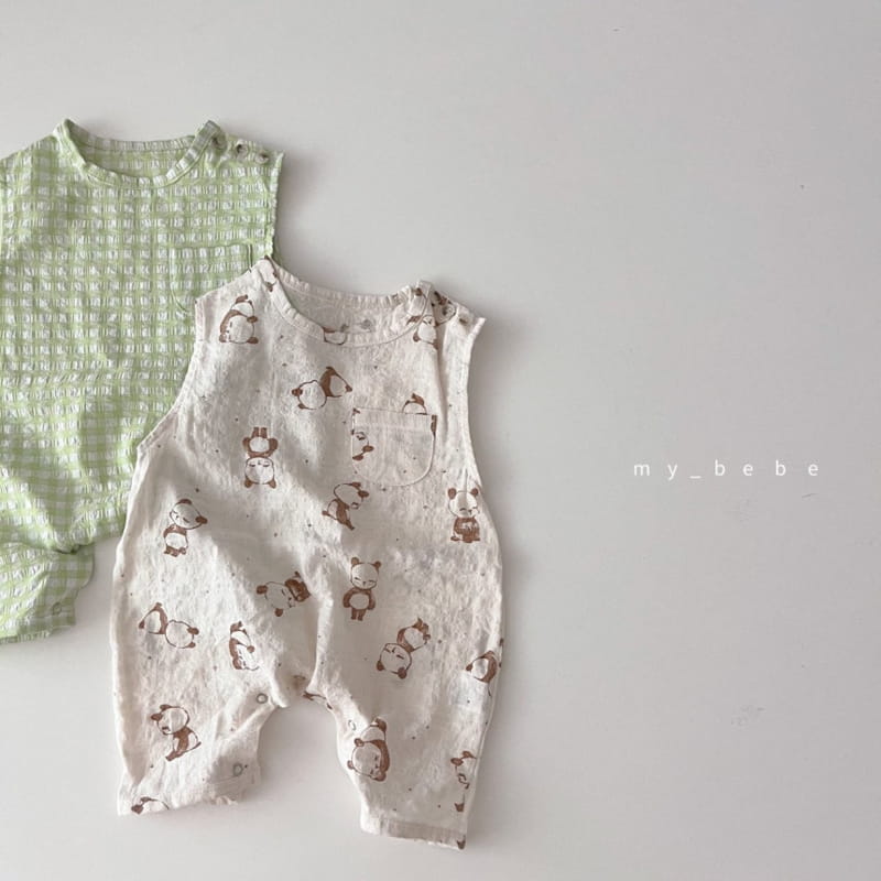 MY BEBE - Korean Children Fashion - #Kfashion4kids - Cool Bodysuit with Bonnet - 3