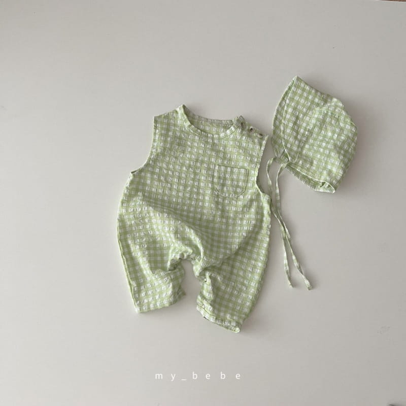 MY BEBE - Korean Children Fashion - #Kfashion4kids - Cool Bodysuit with Bonnet - 6