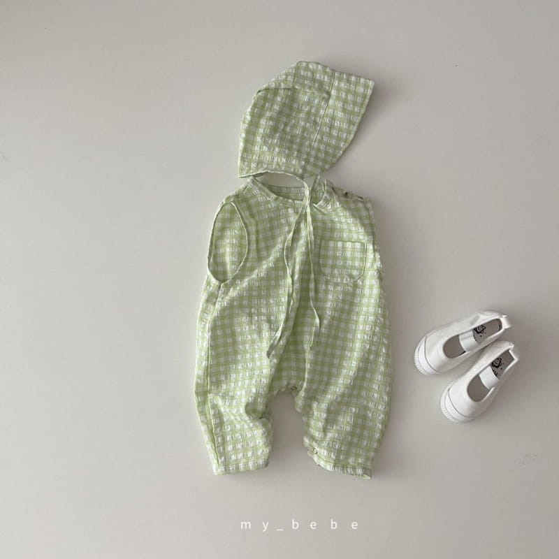 MY BEBE - Korean Children Fashion - #Kfashion4kids - Cool Bodysuit with Bonnet - 8