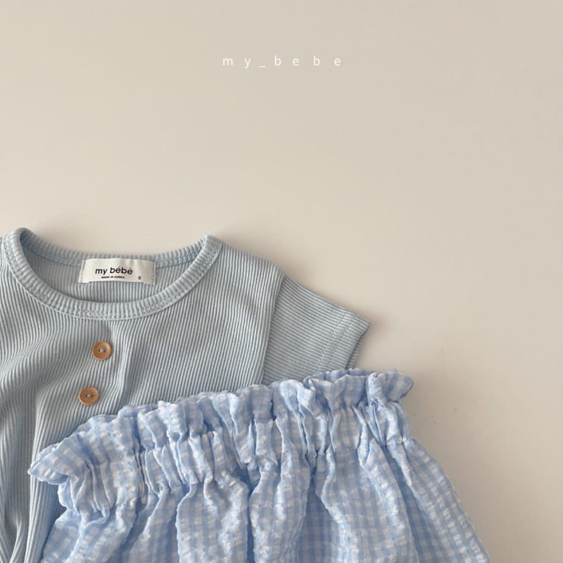 MY BEBE - Korean Children Fashion - #Kfashion4kids - Bloomer Button Tee Set - 10