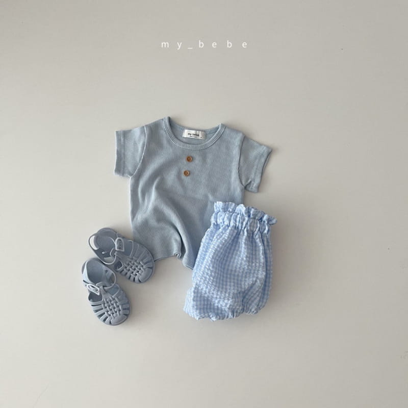 MY BEBE - Korean Children Fashion - #Kfashion4kids - Bloomer Button Tee Set - 11