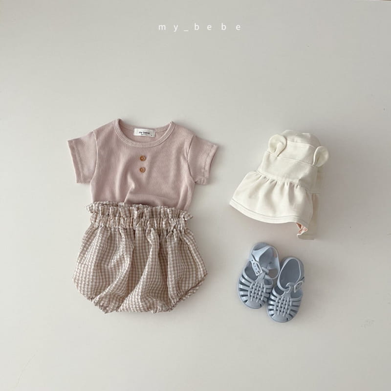 MY BEBE - Korean Children Fashion - #Kfashion4kids - Bloomer Button Tee Set - 9