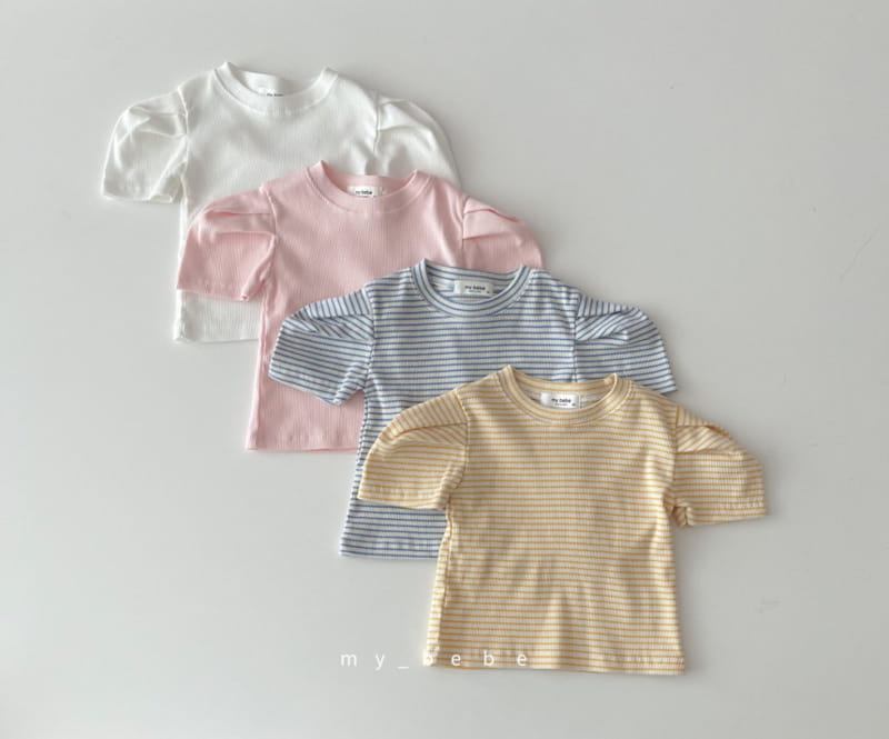 MY BEBE - Korean Children Fashion - #Kfashion4kids - Puff Basic Tee