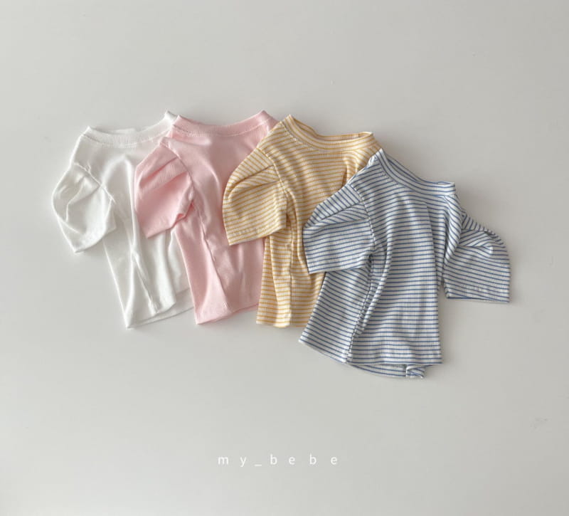 MY BEBE - Korean Children Fashion - #Kfashion4kids - Puff Basic Tee - 4