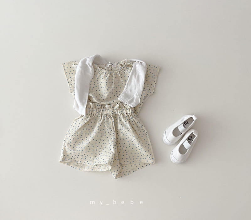 MY BEBE - Korean Children Fashion - #Kfashion4kids - Frill Mimi Top Bottom Set - 10