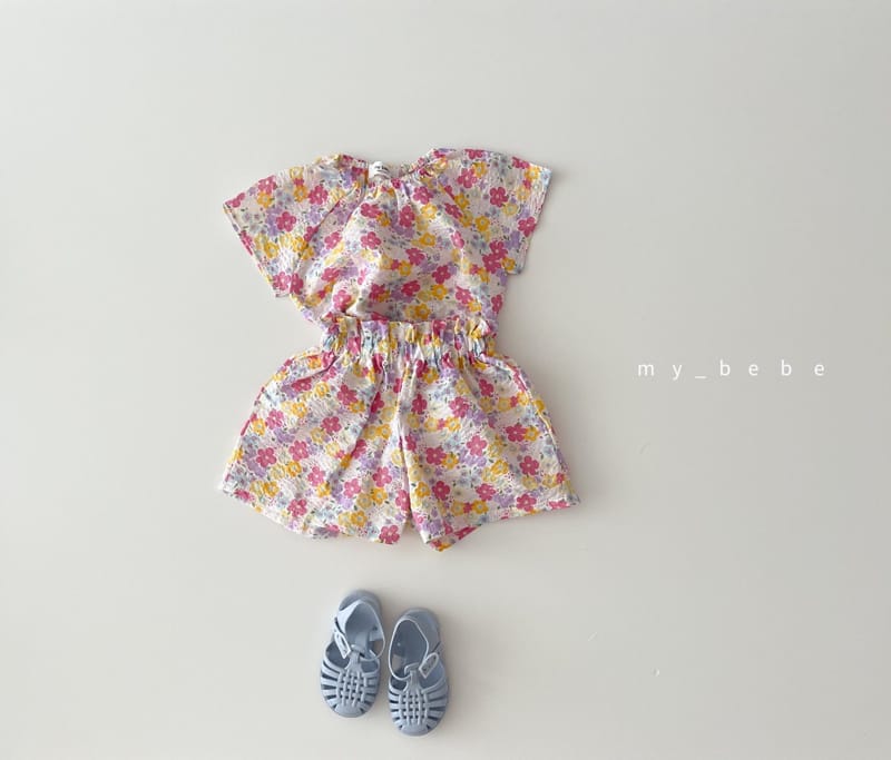 MY BEBE - Korean Children Fashion - #Kfashion4kids - Frill Mimi Top Bottom Set - 4