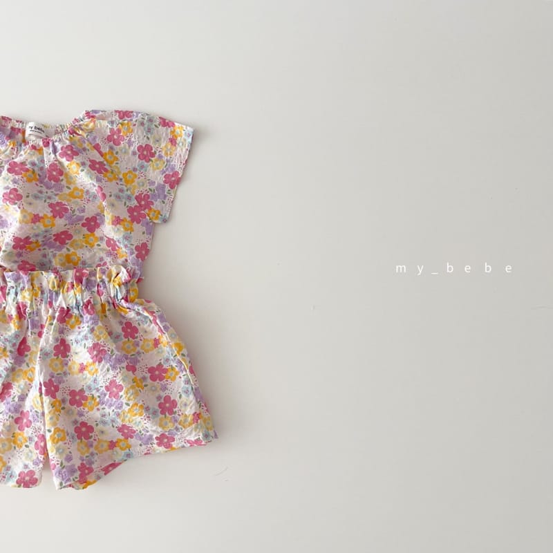 MY BEBE - Korean Children Fashion - #Kfashion4kids - Frill Mimi Top Bottom Set - 5