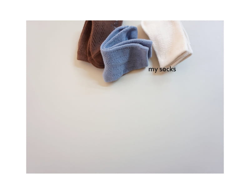 MY SOCKS - Korean Children Fashion - #Kfashion4kids - Olive Socks [set of 3] - 6