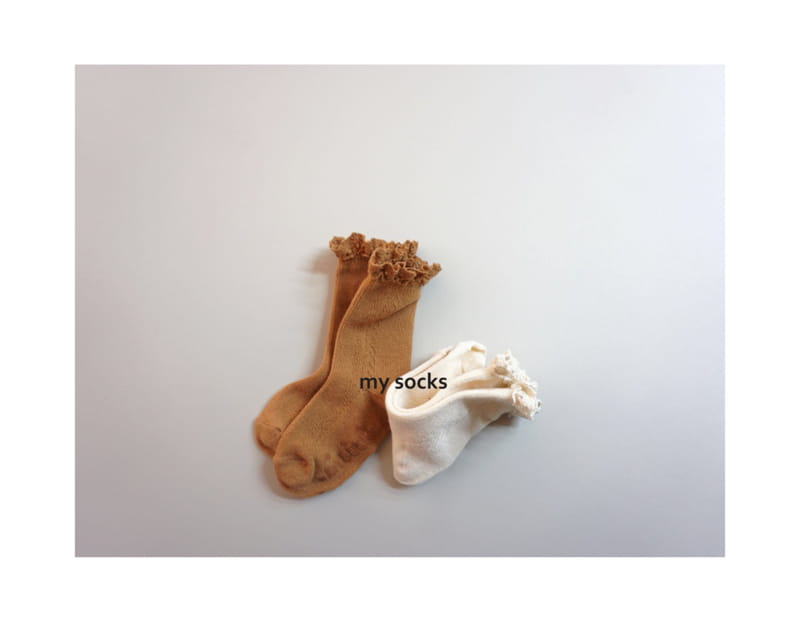 MY SOCKS - Korean Children Fashion - #Kfashion4kids - Persimmon Socks [set of 2] - 5
