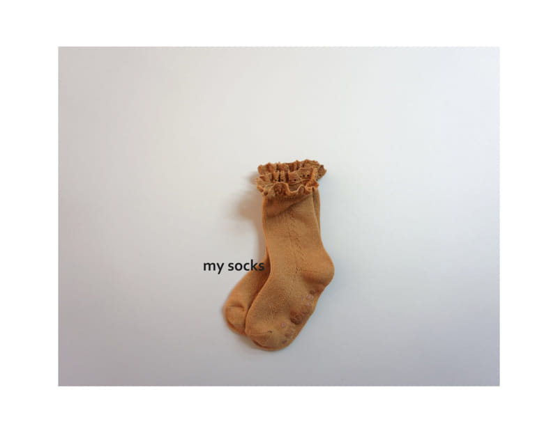MY SOCKS - Korean Children Fashion - #Kfashion4kids - Persimmon Socks [set of 2] - 9