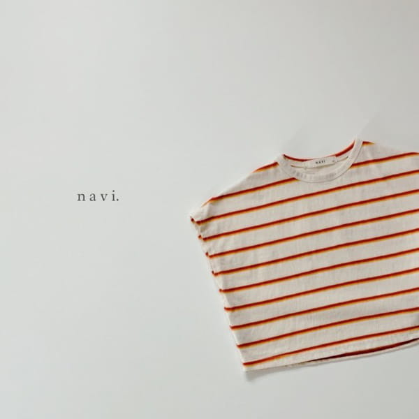 NAVI - Korean Children Fashion - #Kfashion4kids - Roni Stripes Sleeveless Tee - 12