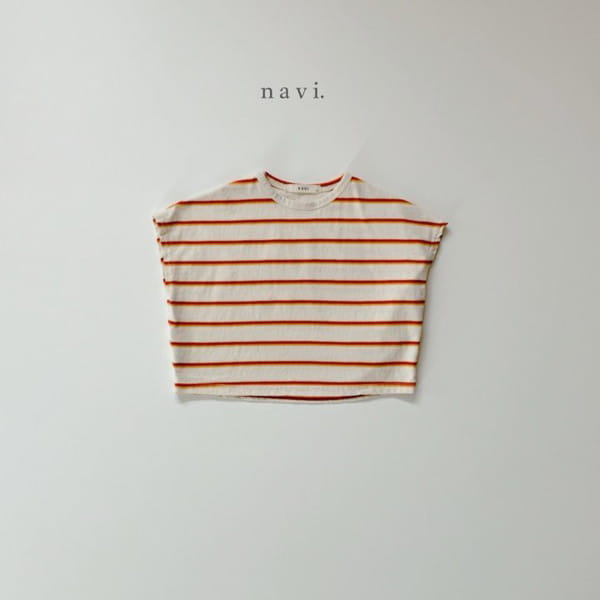 NAVI - Korean Children Fashion - #Kfashion4kids - Roni Stripes Sleeveless Tee - 3