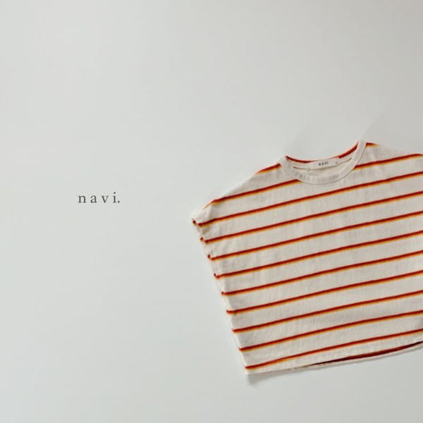 NAVI - Korean Children Fashion - #Kfashion4kids - Roni Stripes Sleeveless Tee - 4