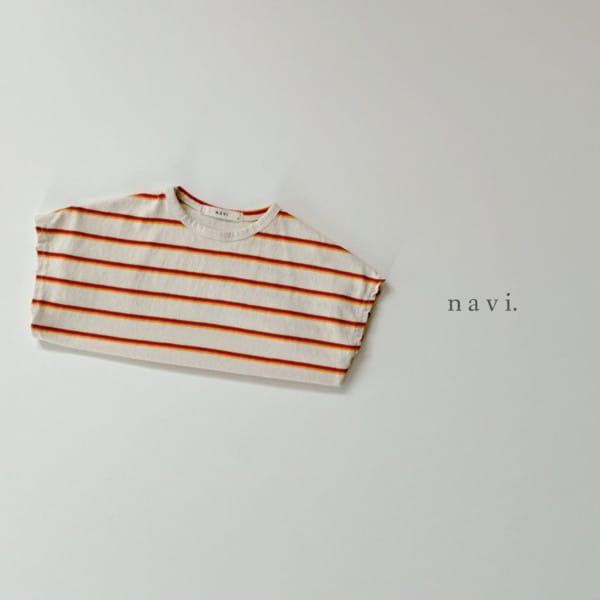 NAVI - Korean Children Fashion - #Kfashion4kids - Roni Stripes Sleeveless Tee - 6