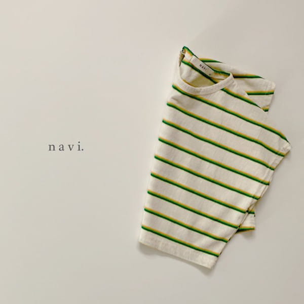 NAVI - Korean Children Fashion - #Kfashion4kids - Roni Stripes Sleeveless Tee - 7